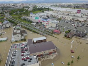福岡県　久留米市　洪水被害