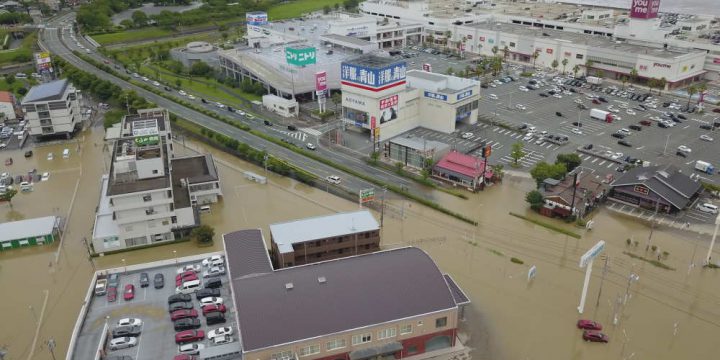 福岡県　久留米市　洪水被害